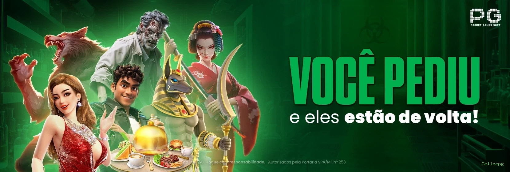 Imagem promocional da Celinepg mostrando a plataforma e suas vantagens