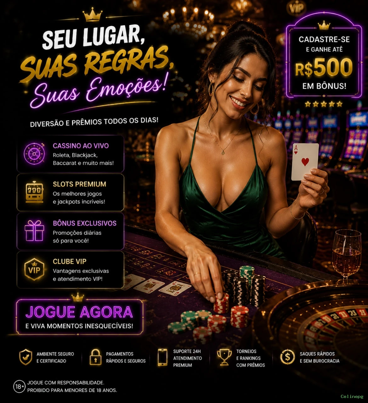 Login seguro na Celinepg